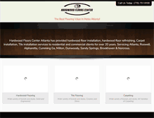 Tablet Screenshot of hardwoodfloorscenter.com